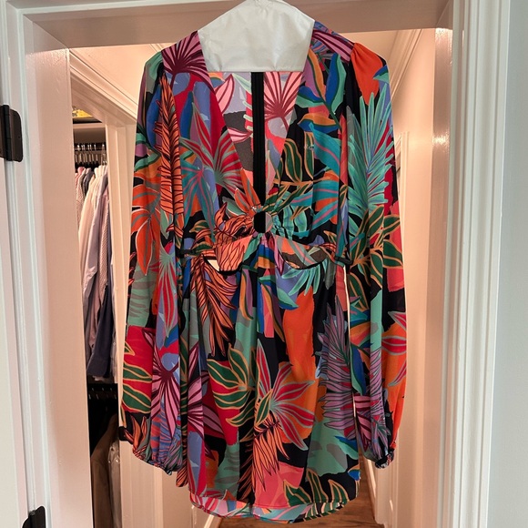 Show Me Your Mumu Go Out Cut Out Mini Dress ~ Tropical Paradise - Picture 4 of 7